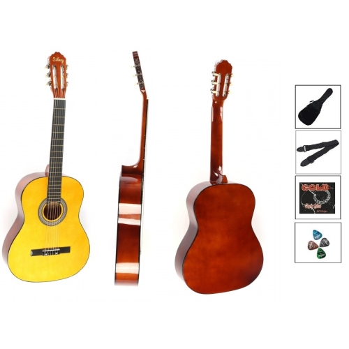 Sidney 4/4 Klasik Gitar Seti (Gitar-Kılıf-Tel-Askı-Pena)